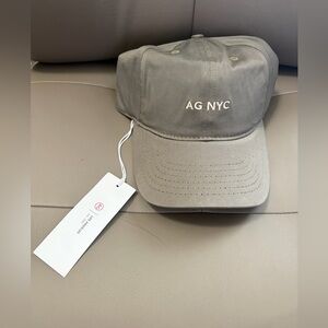 BNWT ADRIANO GOLDSCHMIED AG NYC LOGO BILLIE CAP ADJUSTABLE HAT FOREST MIST OSFM